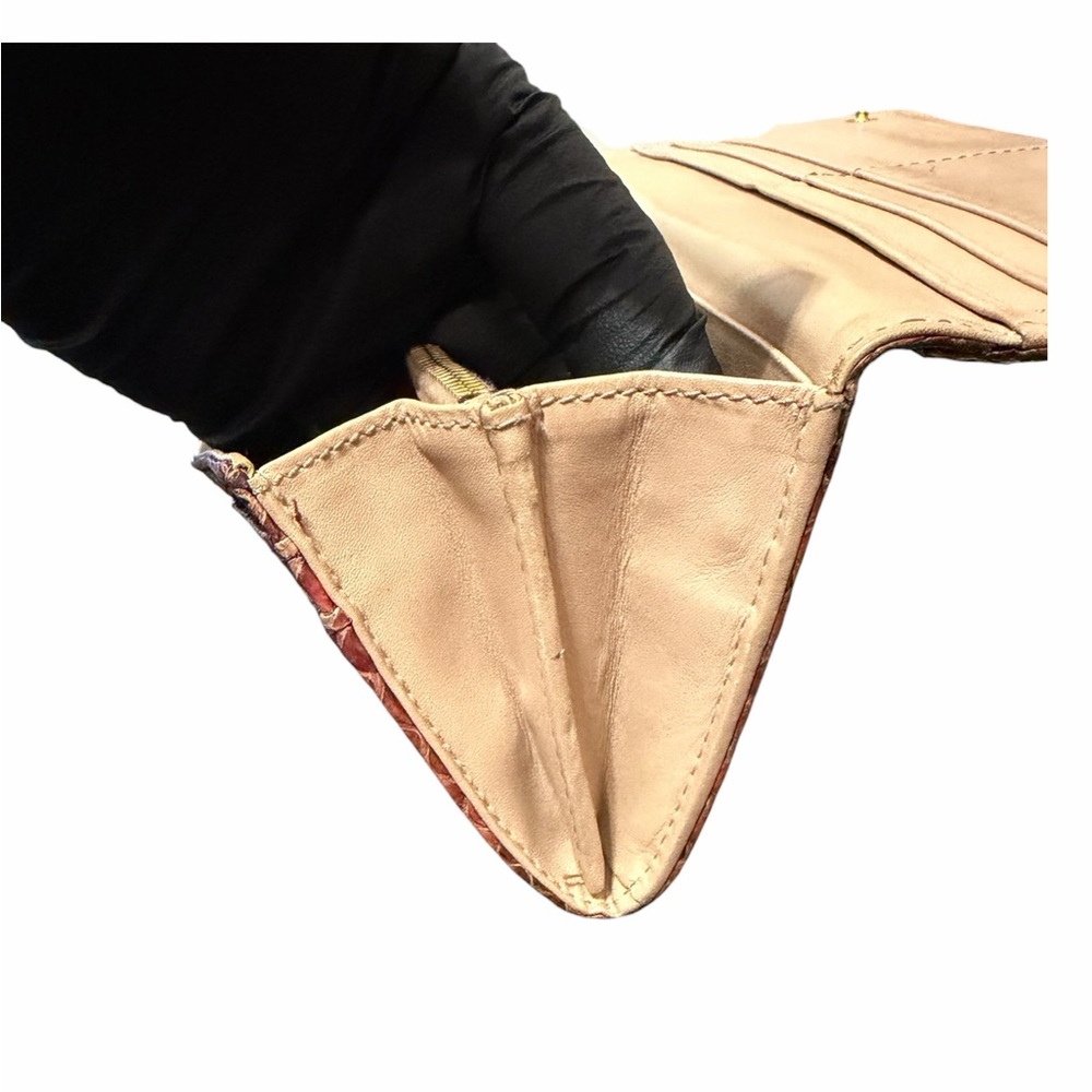 Prada Madras Python Long Wallet Red Multicolor Sn… - image 8